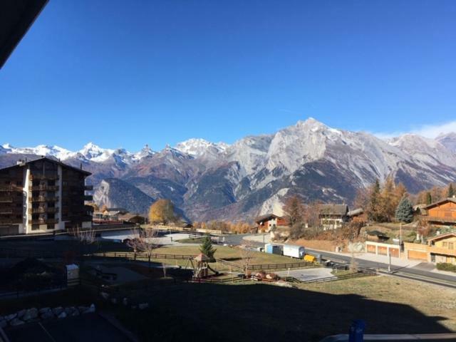 Appartement Haute Nendaz Met Fantastisch Uitzicht Bagian luar foto